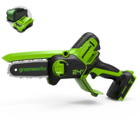 Цепная мини-пила Greenworks 24V G24MCS10 (10 см) аккумуляторная в Хотькове
